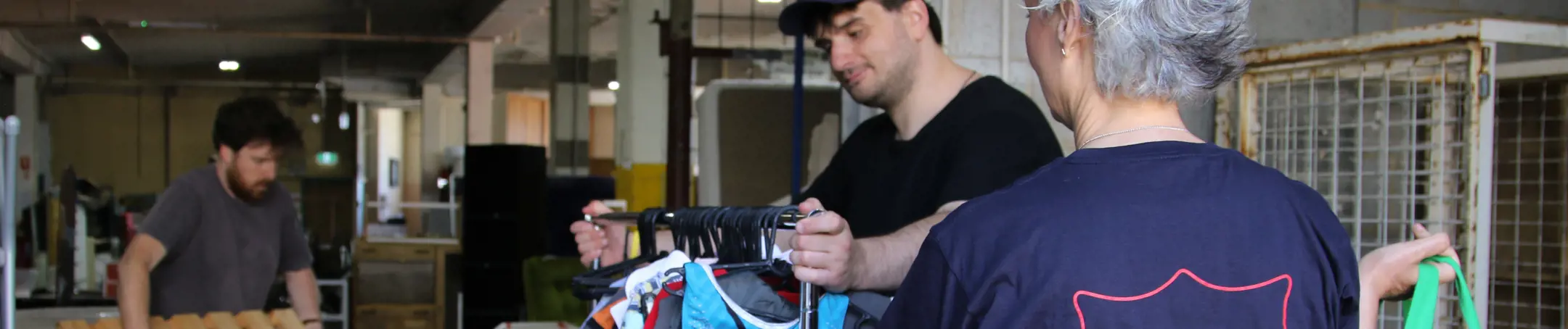 Volunteering at a salvos store