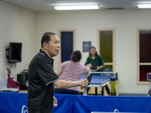 Table tennis session at our corps