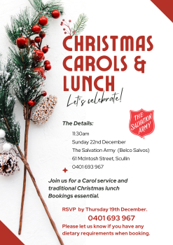 Christmas Carols Lunch