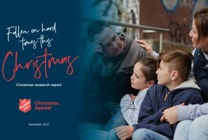 Text: Fallen on Hard times this Christmas. Christmas Research Report. December 2022. 