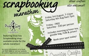 Scrapbooking Marathon 3-4 August