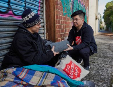 NSW Salvos Sleepout attendees