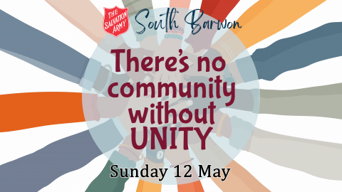 South Barwon Salvos Live Church | 12 May 2024 | There's No Community without Unity