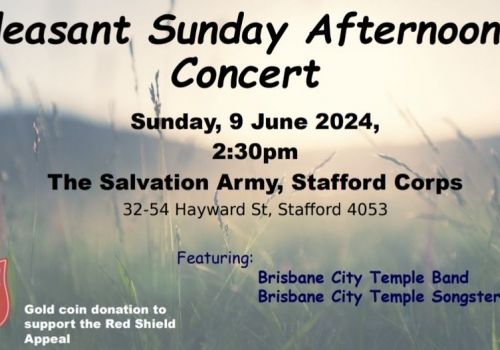 Pleasant Sunday Concert June 9 2:30pm