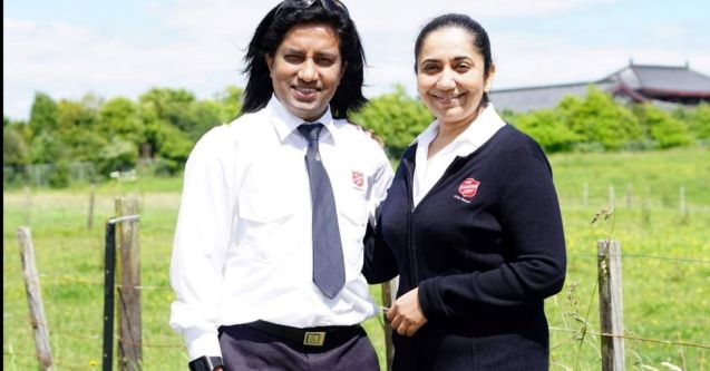 Jessica (right) pictured with husband Ameet, feels privileged to serve as a Salvation Army chaplain.