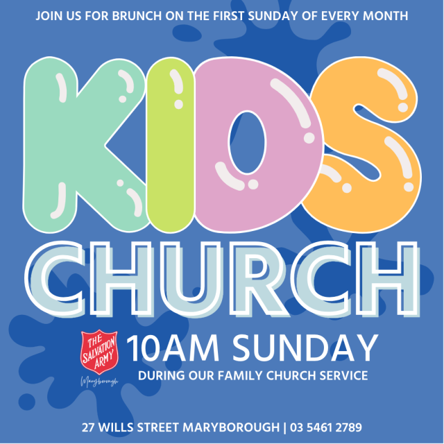 Kids | Maryborough Corps (Victoria) | The Salvation Army Australia