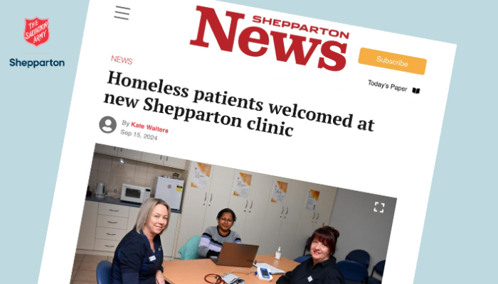 In the news: New medical clinic for homeless community