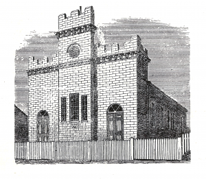 Sketch of Maryborough hall in 1887