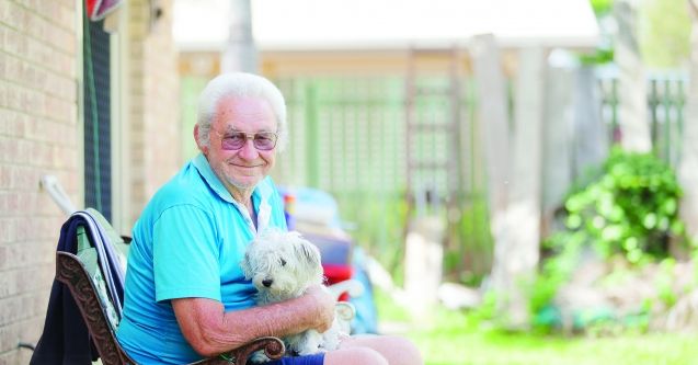 The Salvation Army has given Ray Stewart reason to smile again after his house was damaged in the floods. 