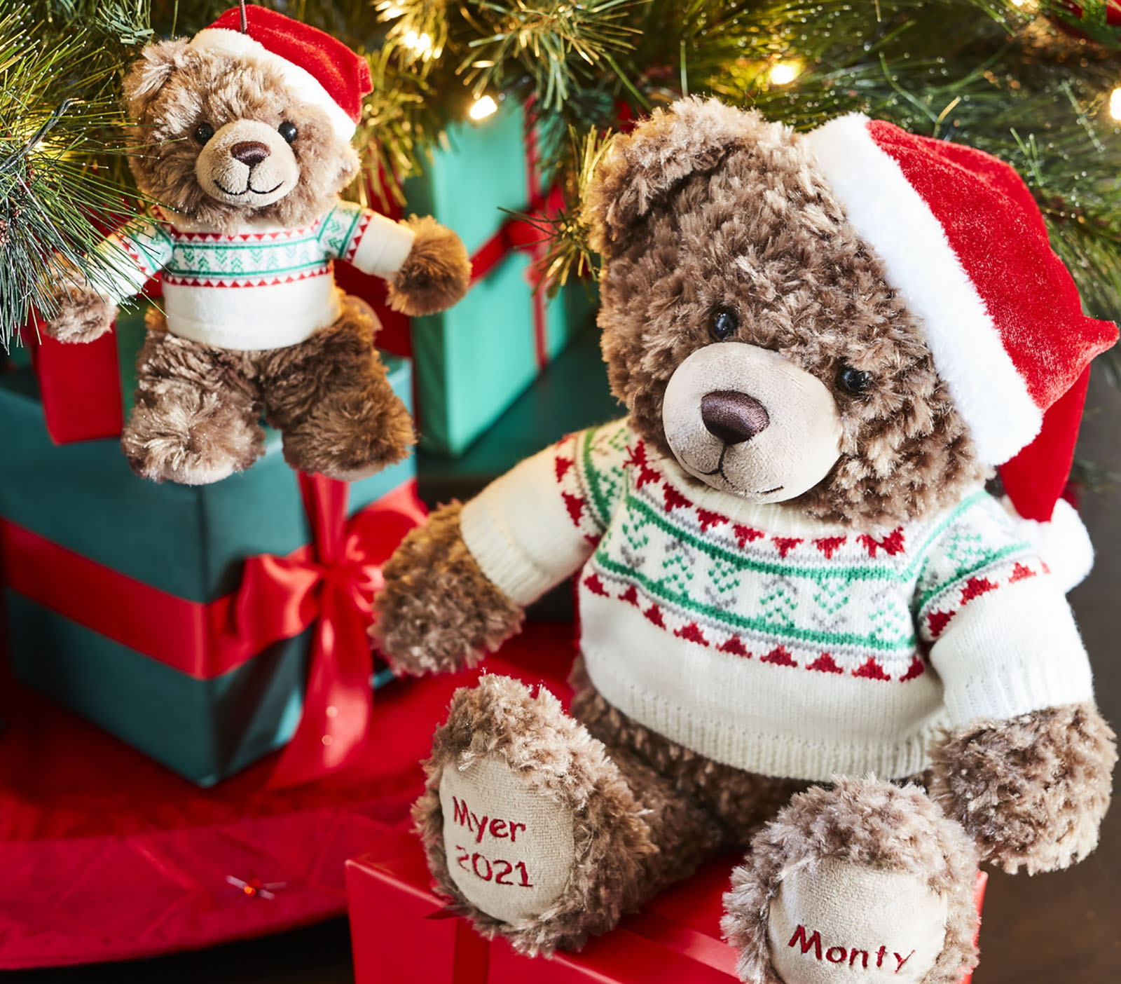 myer christmas teddy bear