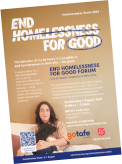 Homelessness Week Forum Poster